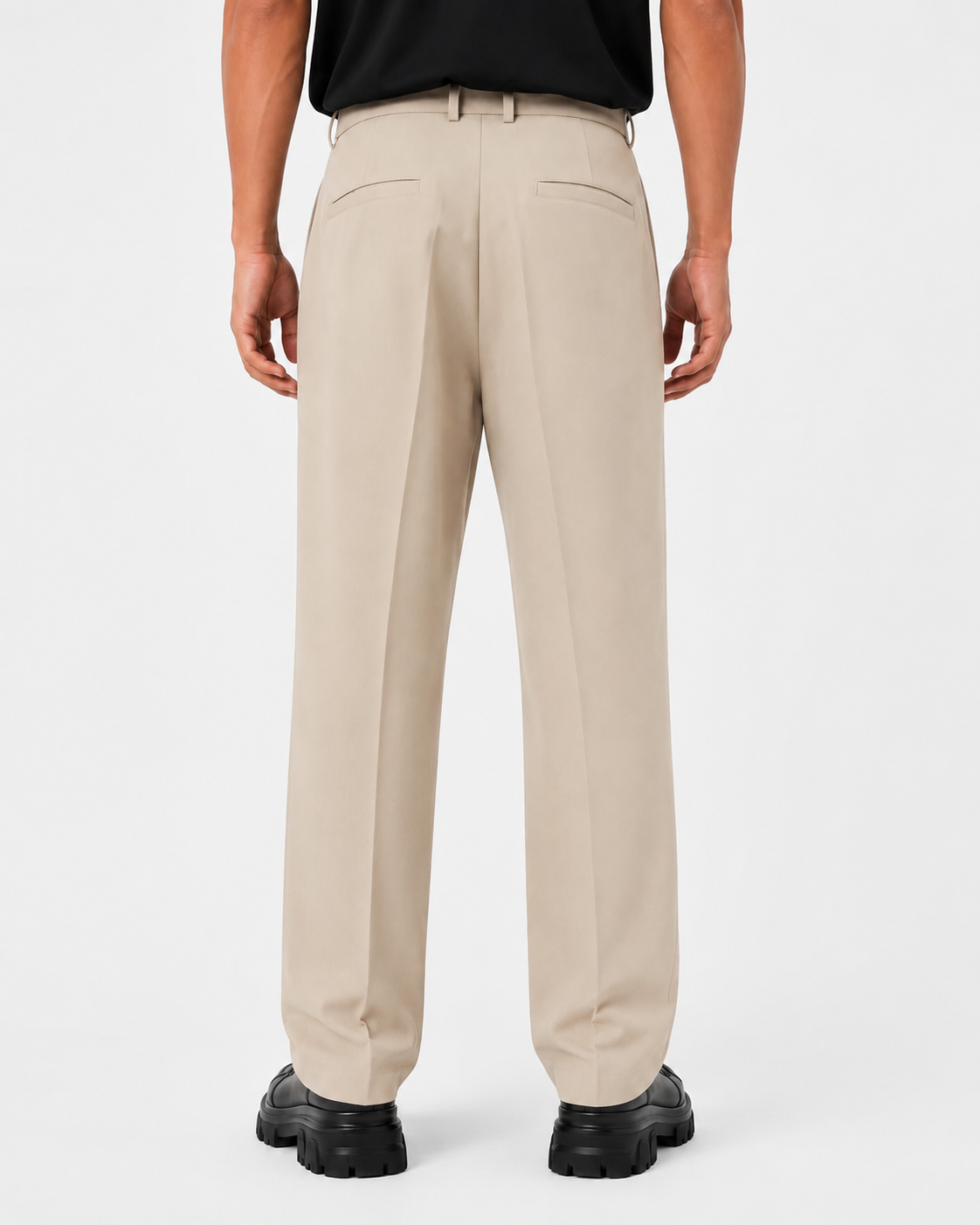 wide leg pants with belt