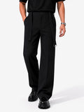 wide leg pants with belt