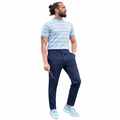 high waist pants - NAVY