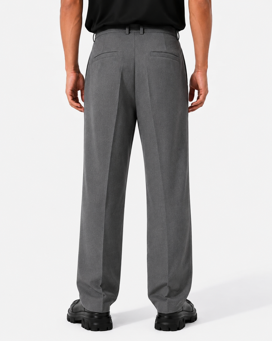 wide leg pants with belt