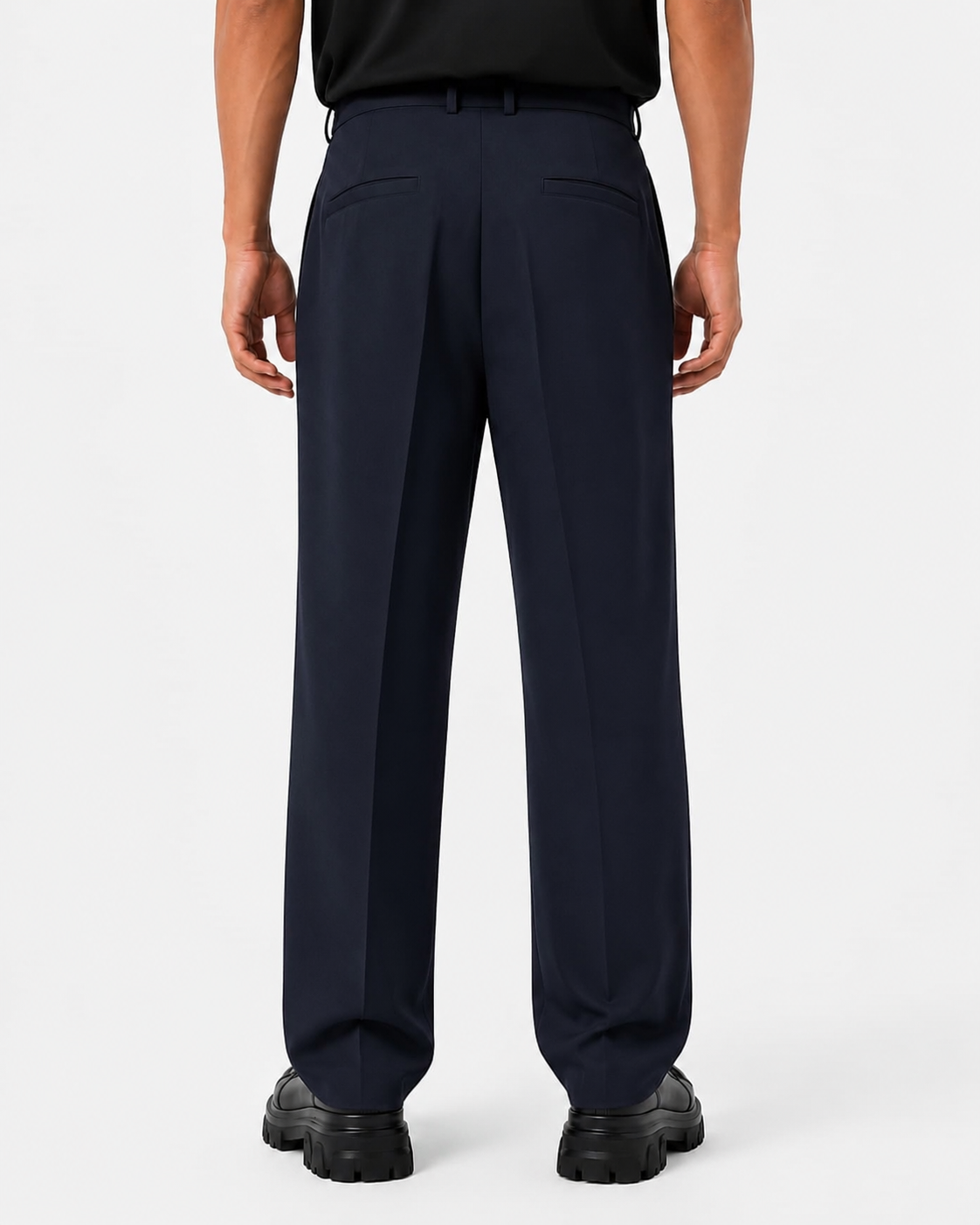 wide leg pants with belt