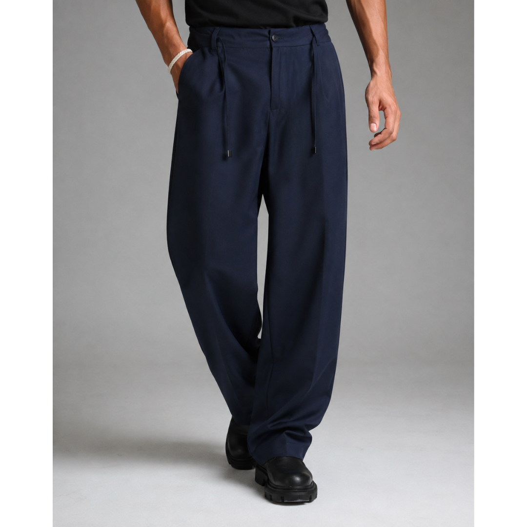 wide leg pants with rope