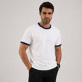 Ringer T-Shirt  - WHITE * BLACK