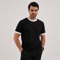Ringer T-Shirt  - BLACK * WHITE