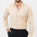 Oxford Slim Fit Shirt - BEIGE