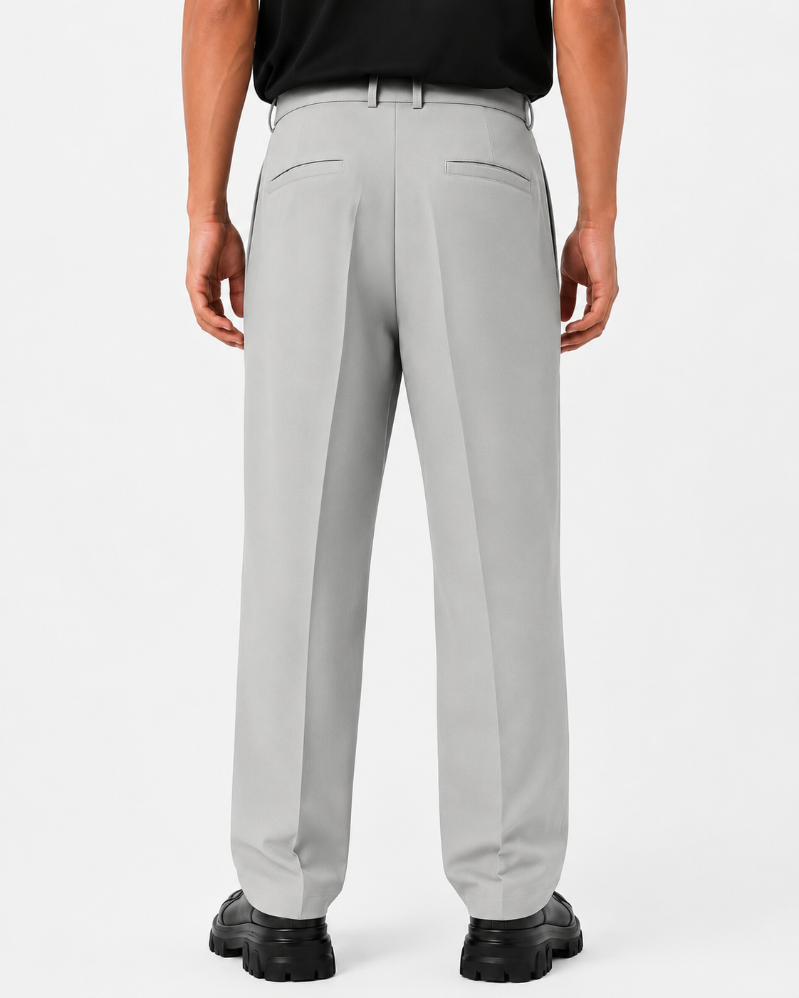 wide leg pants with belt